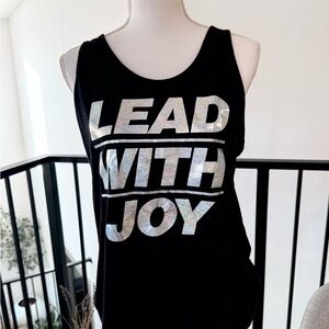 Black Graphic Tank Top